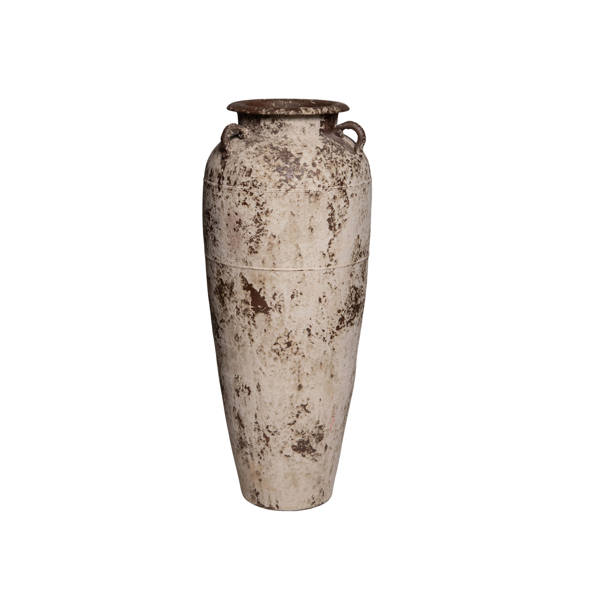 Robena beige ceramic antique jar planter, large