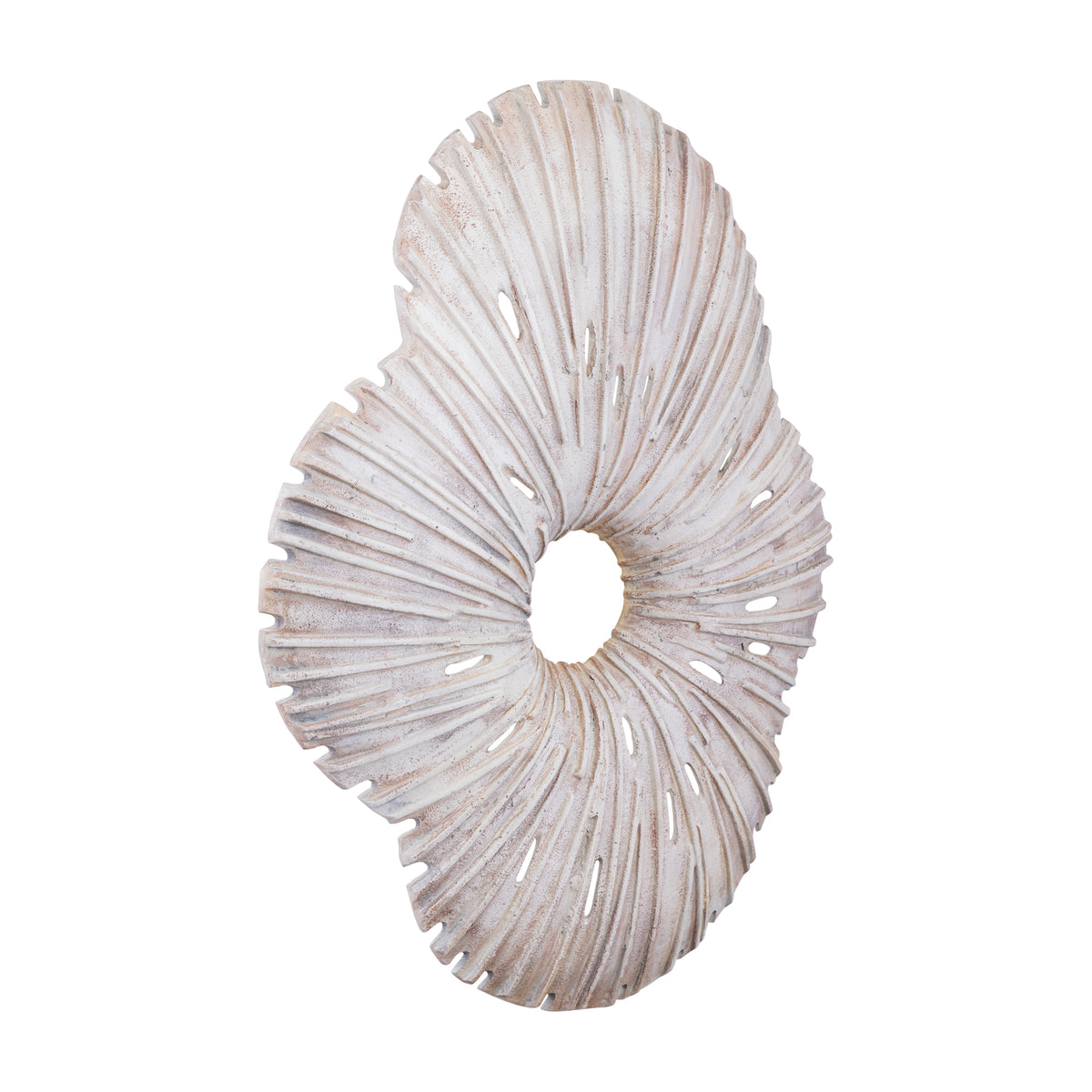 Vija beige cast aluminium organic wall panel, large