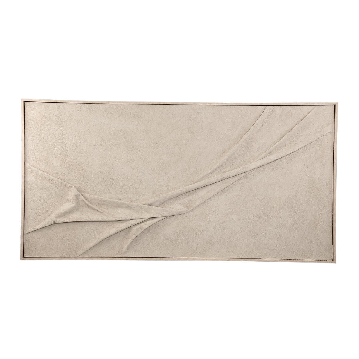 Dizze Framed Textile Canvas Wall Panel - Sand