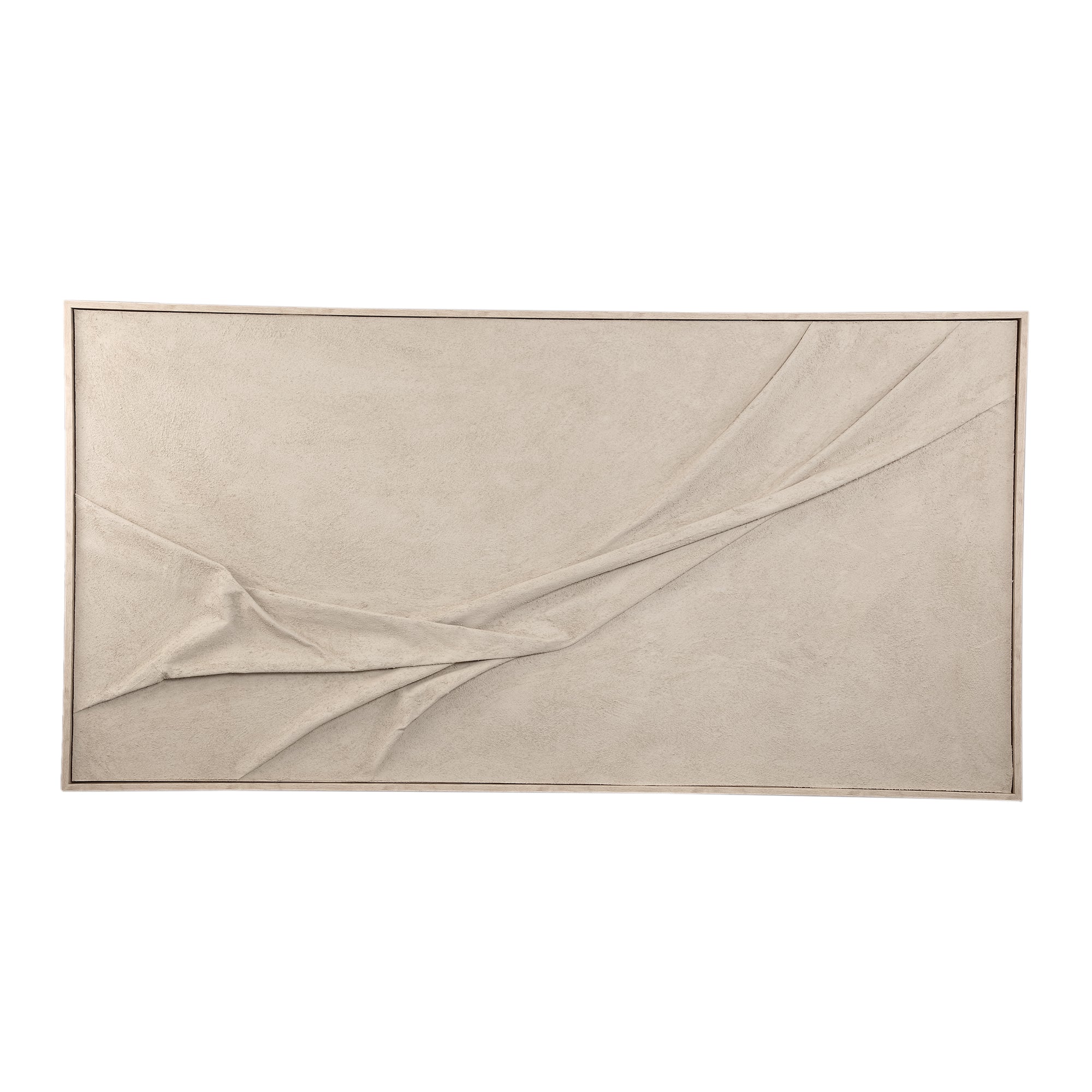 Dizze Framed Textile Canvas Wall Panel - Sand