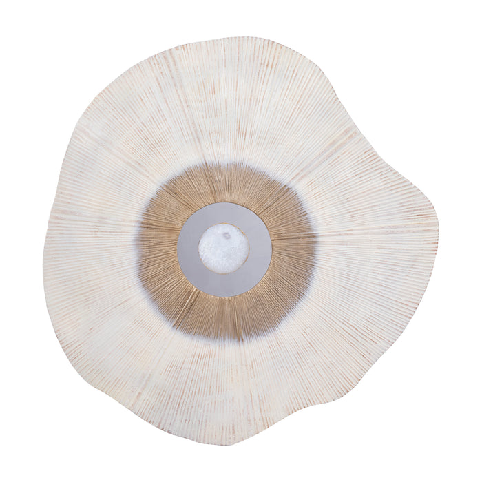 Rella Cast Aluminium Stone-Centre Wall Panel - Beige