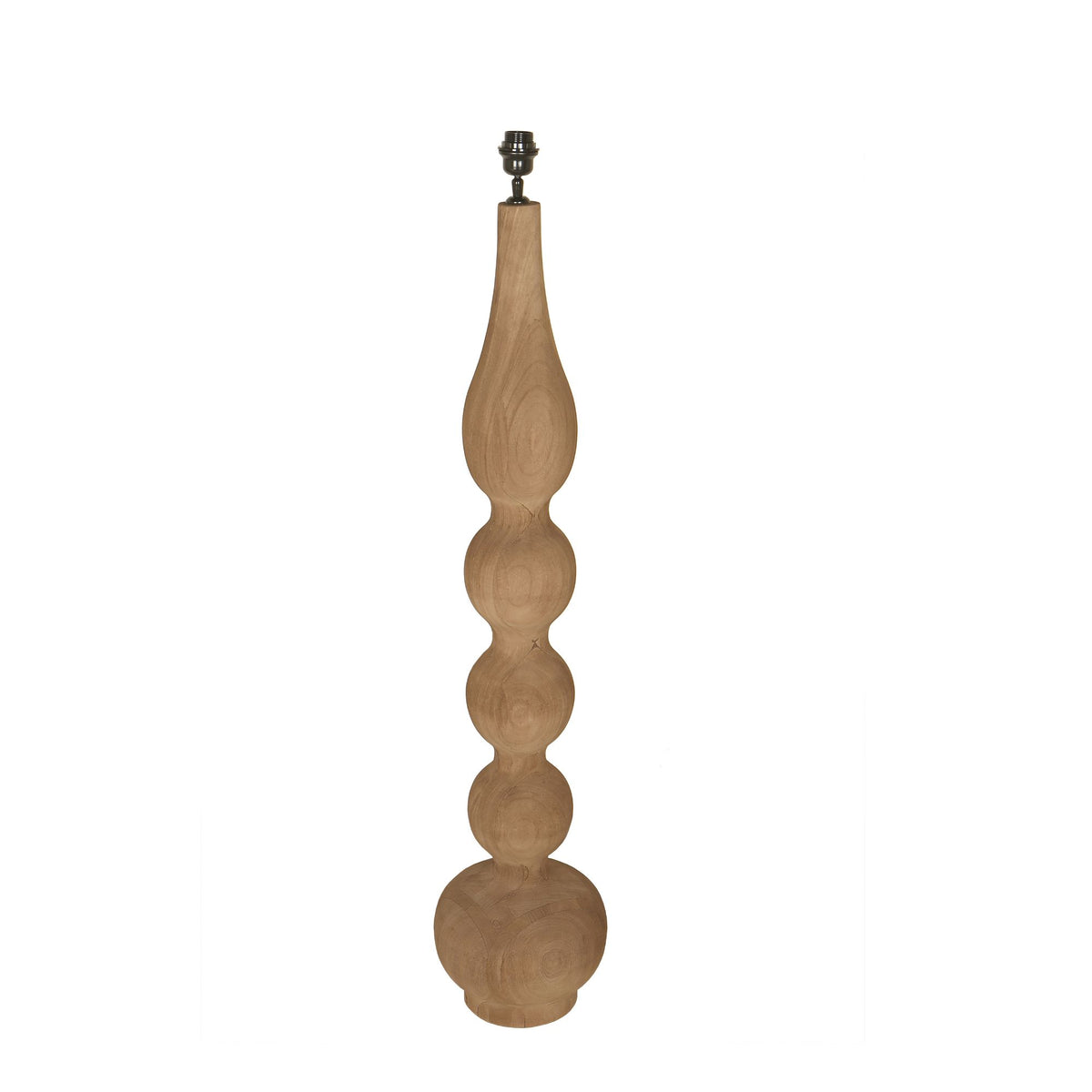 Altus light brown mango wood floor lamp base