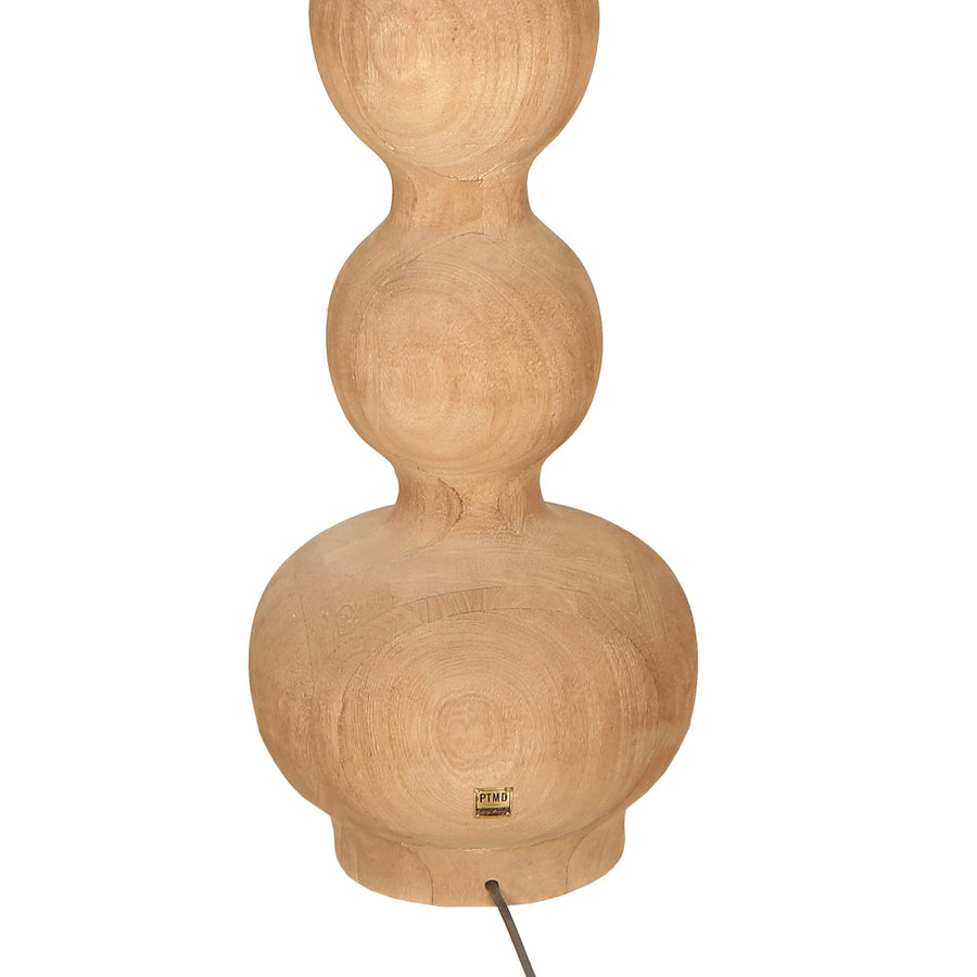Altus light brown mango wood floor lamp base
