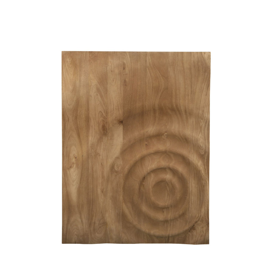 Mattin light brown mango wood rectangular wall panel, small