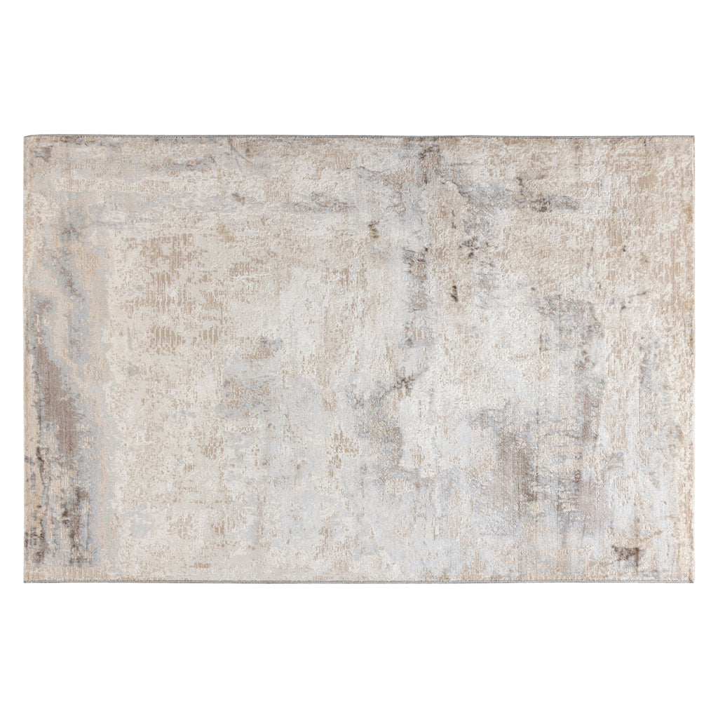 Jaima light brown antique-style rectangular rug, large