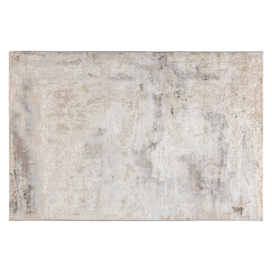 Jaima light brown antique-style rectangular rug, large