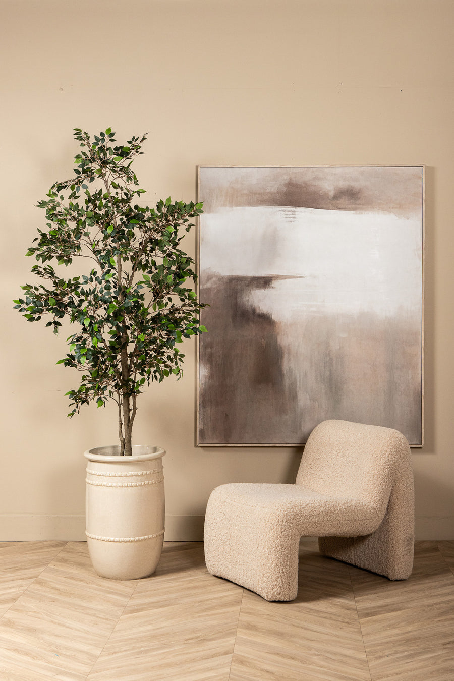 Faux ficus benjamina tree