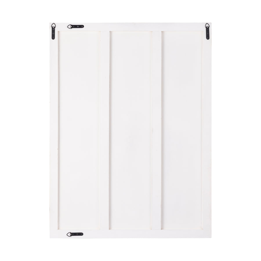 Seline white wavy stripe wall panel, small