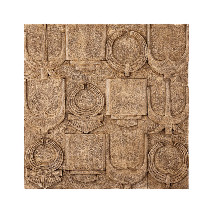 Saku Ancient-Symbol Wall Panel - Beige