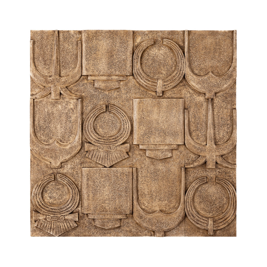 Saku Ancient-Symbol Wall Panel - Beige