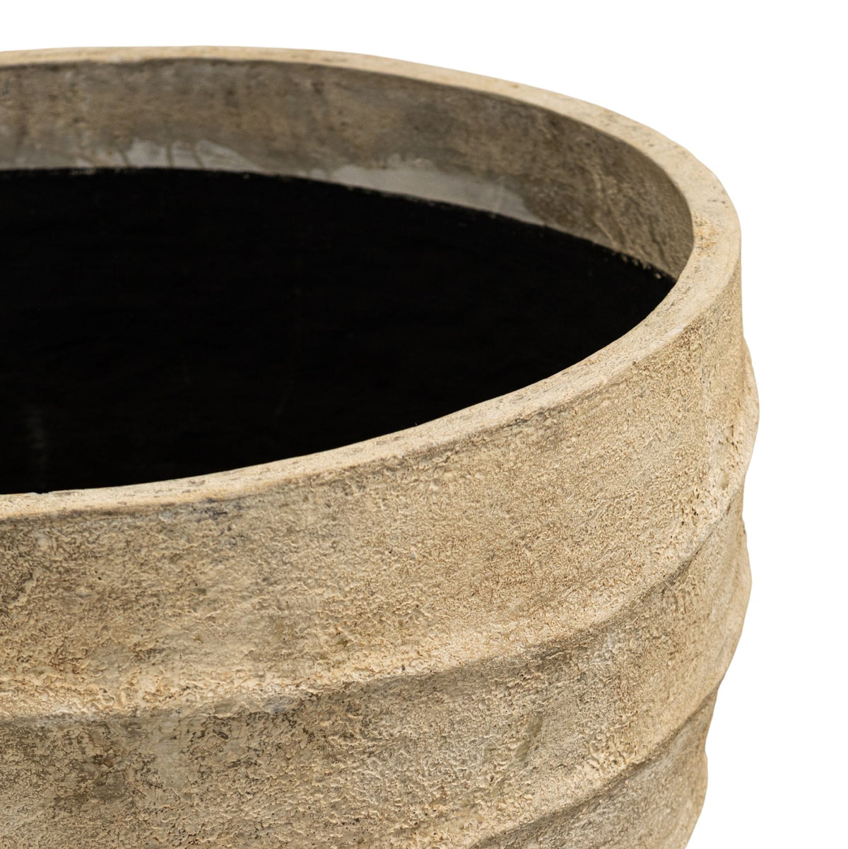 Ravi beige wavy pattern planter