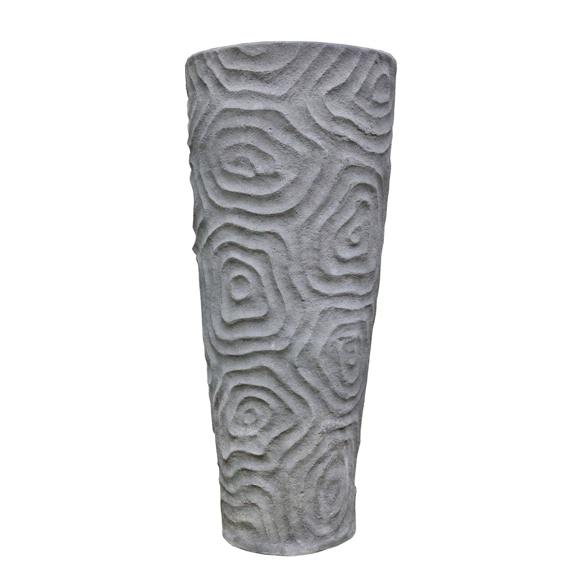 Beth grey organic pattern planter, extra large