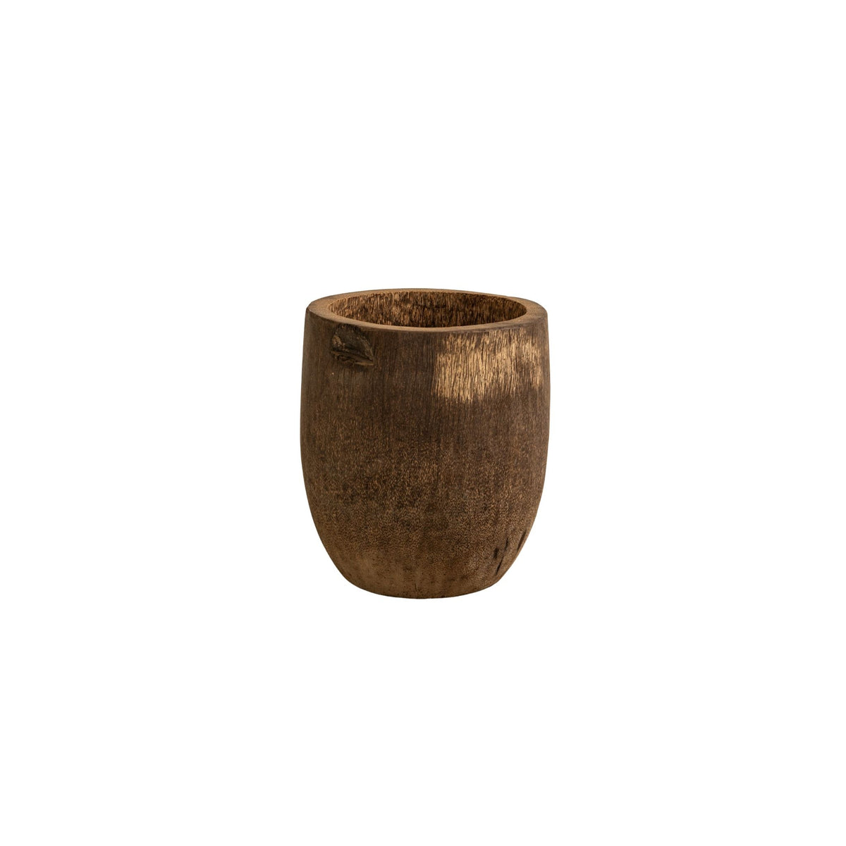 Jamez natural palm wood planter, extra small