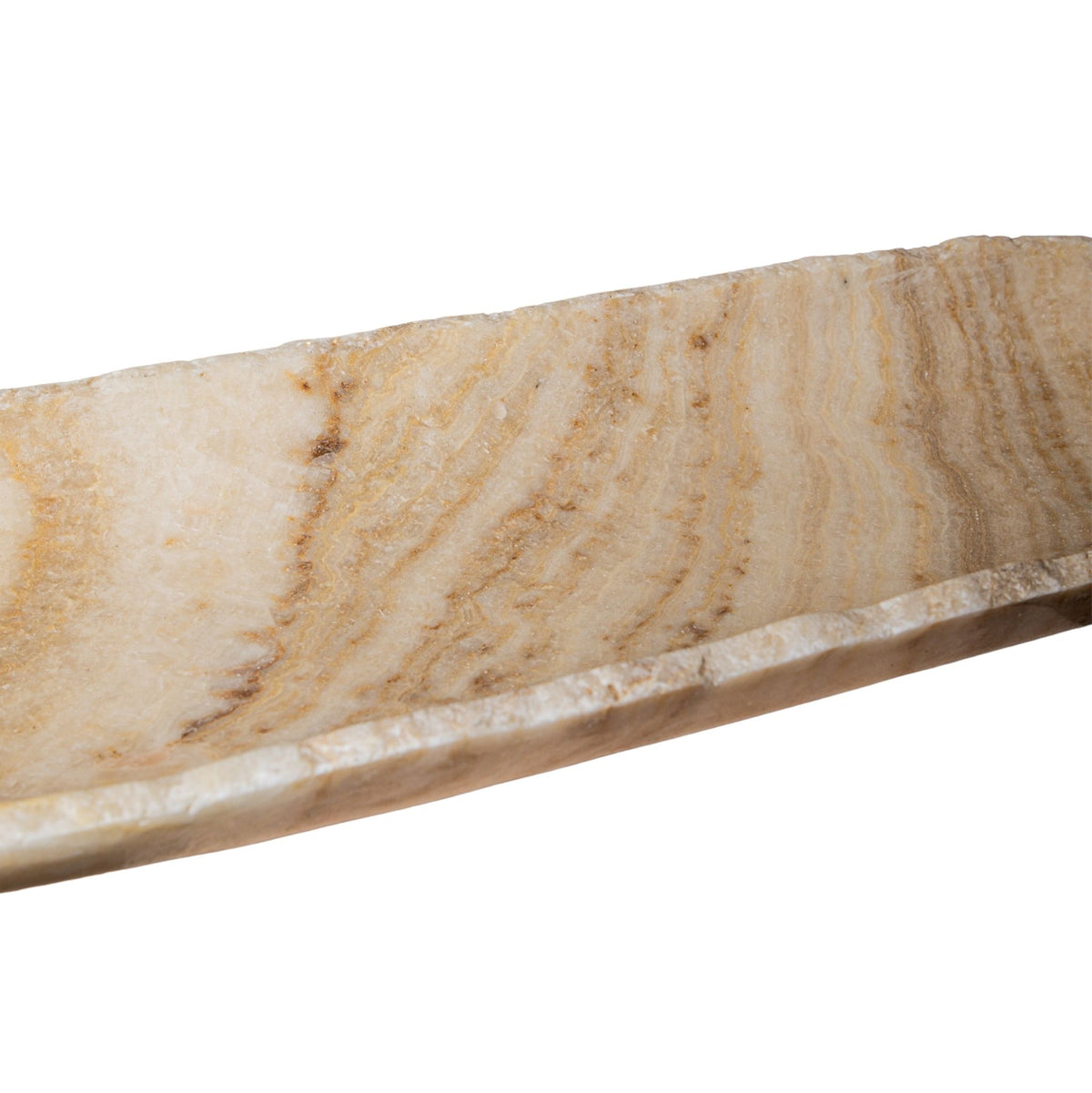 Draya onyx oval bowl, big