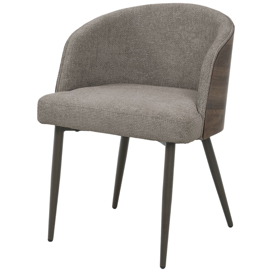 Bosca mink upholstered dining chair