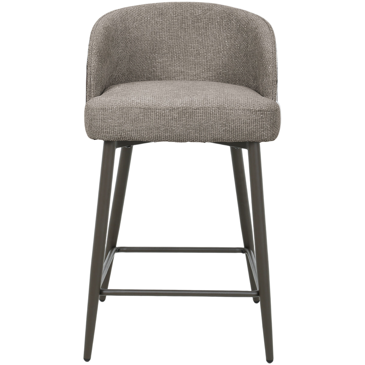 Bosca taupe upholstered bar stool