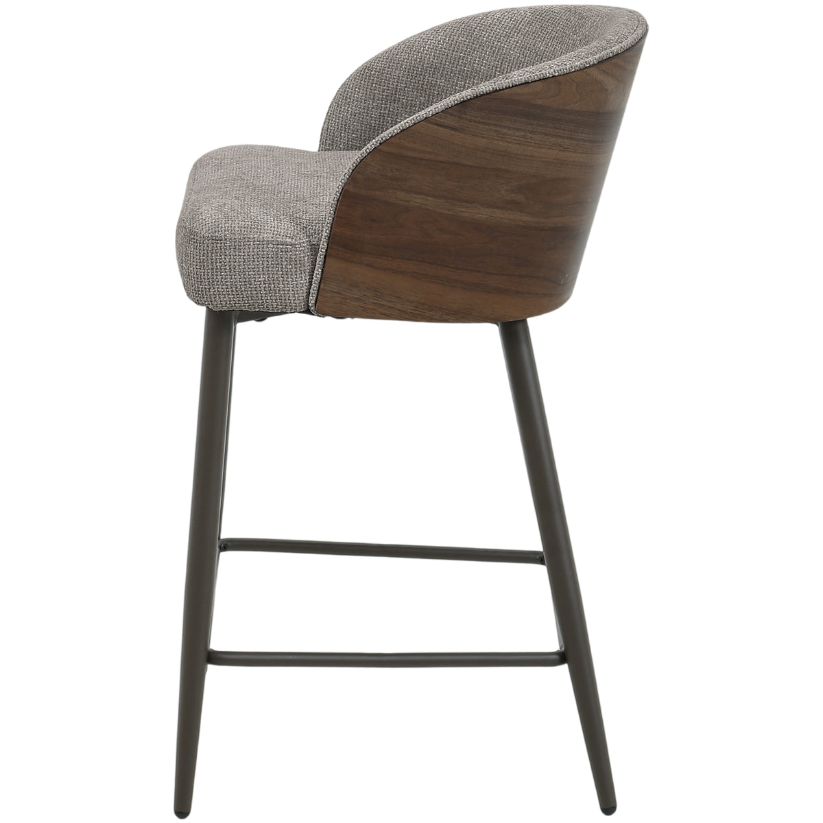 Bosca taupe upholstered bar stool