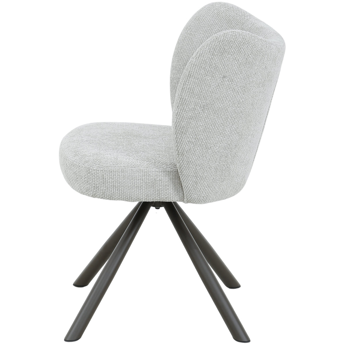 Pebble cream upholstered dining chair