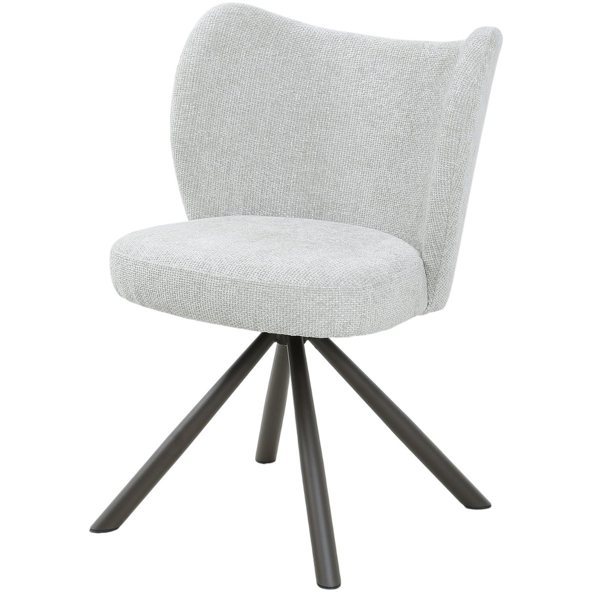 Pebble cream upholstered dining chair