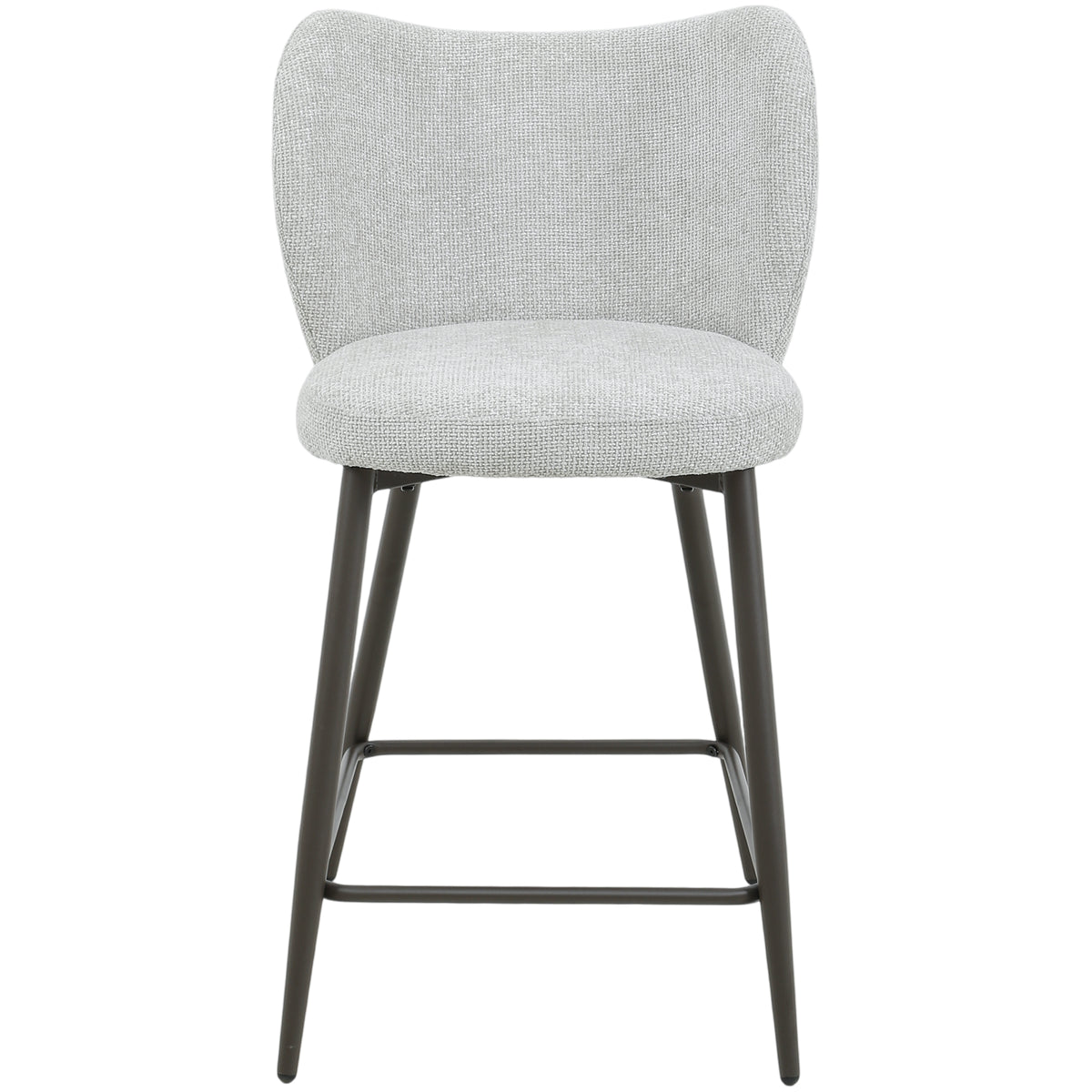 Pebble cream upholstered bar stool