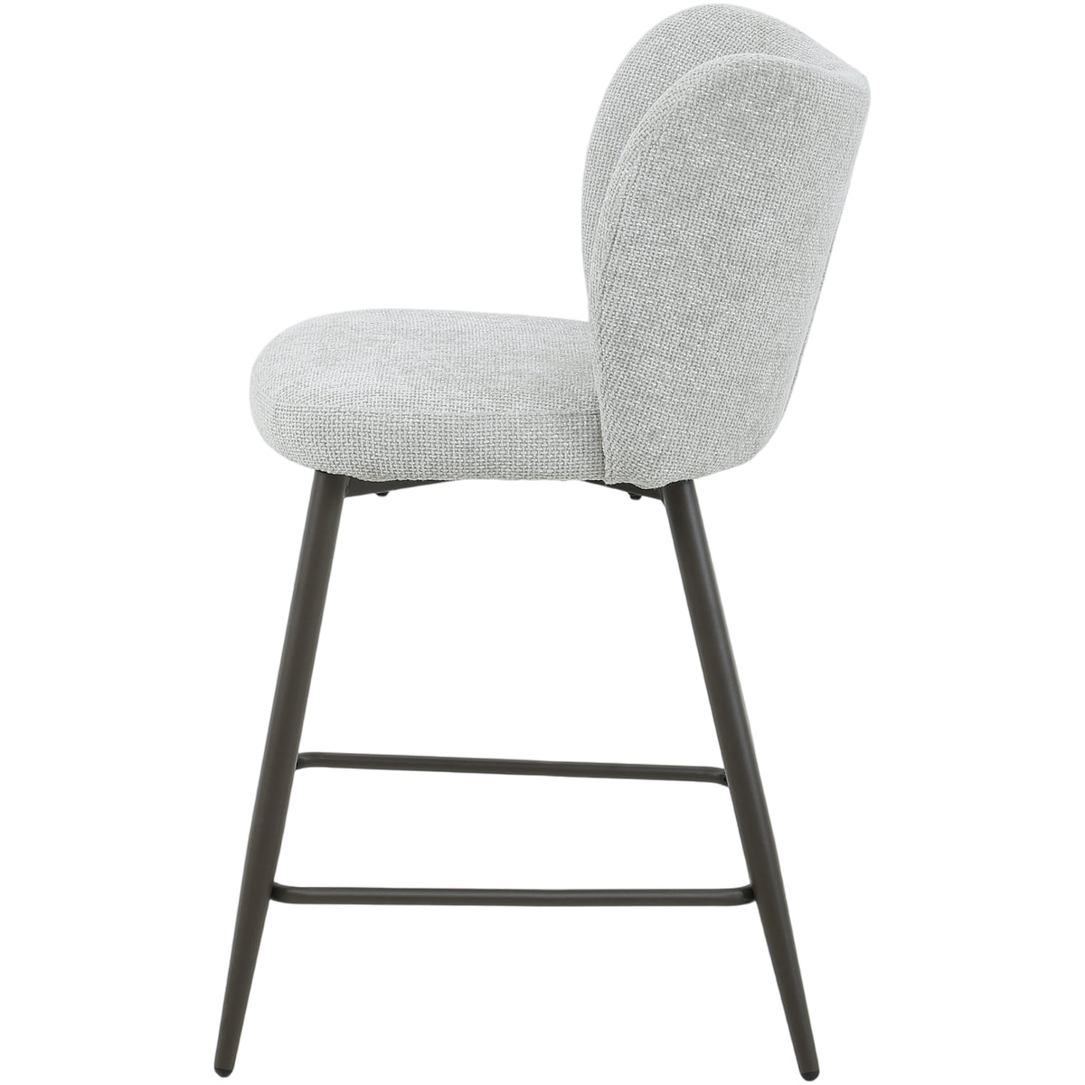 Pebble cream upholstered bar stool