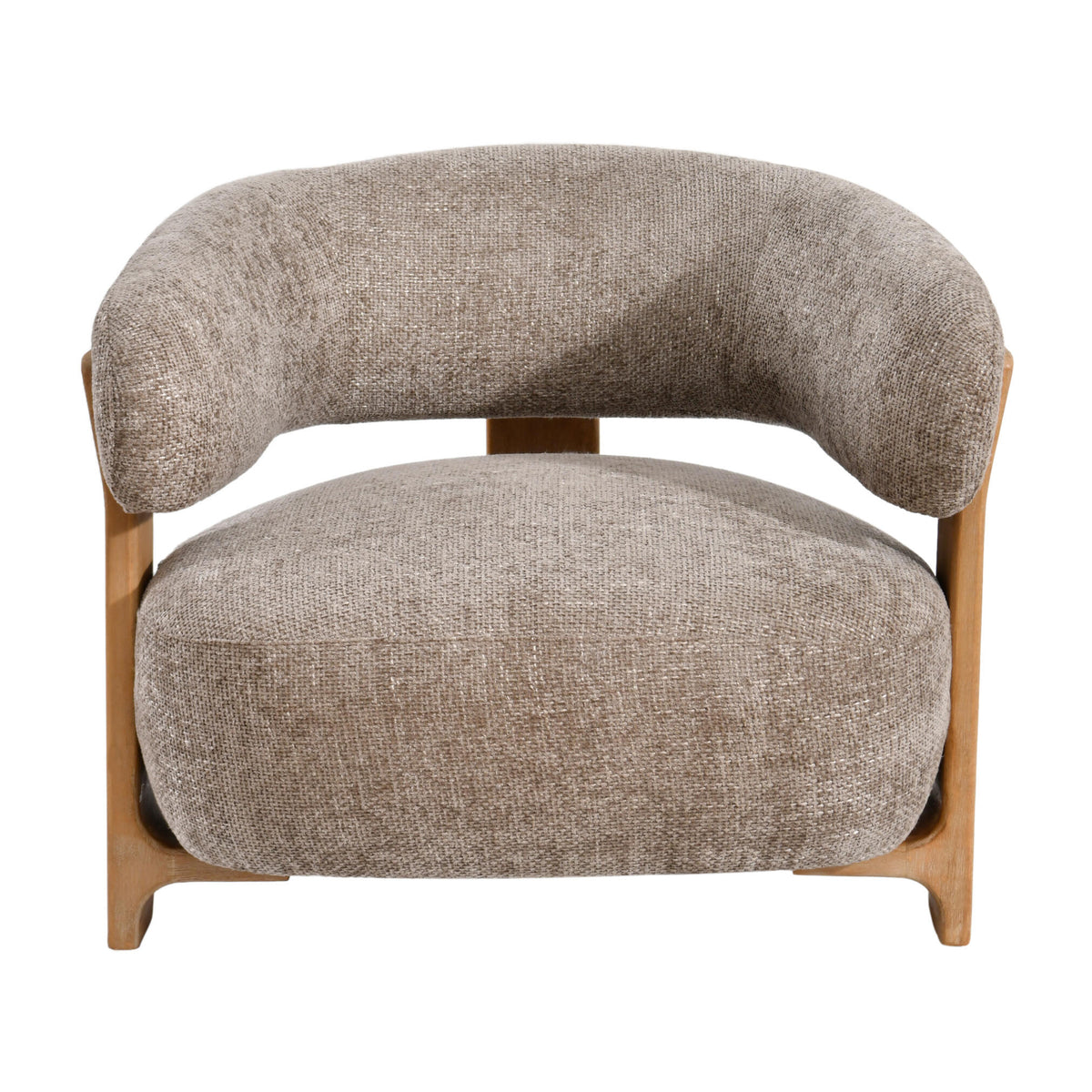 Mire taupe upholstered armchair