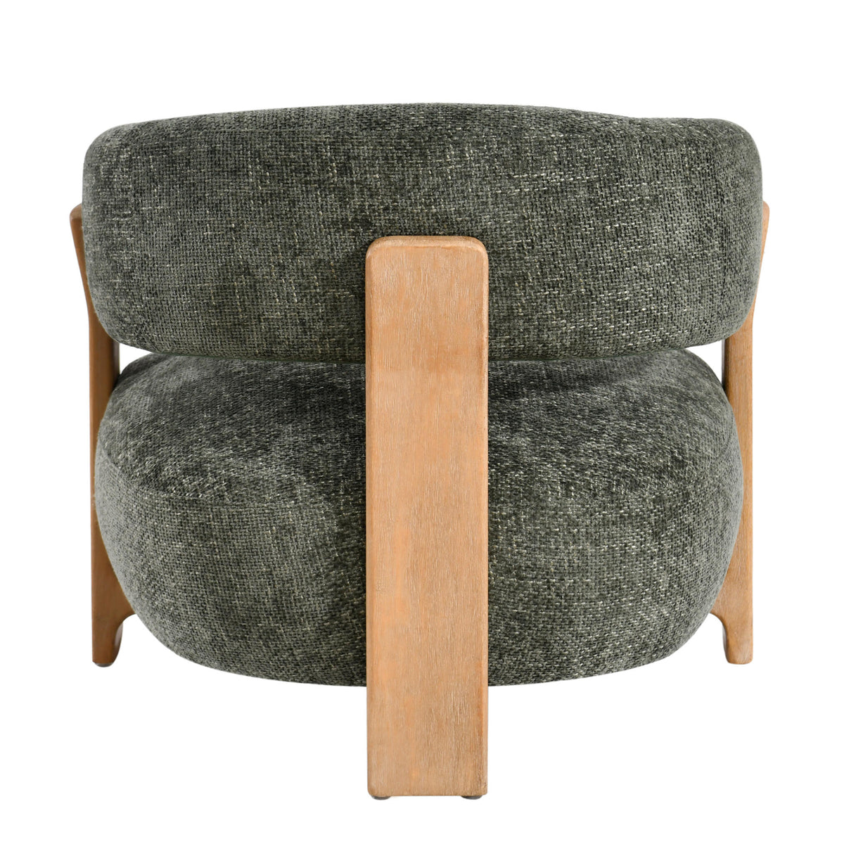 Mire green upholstered armchair