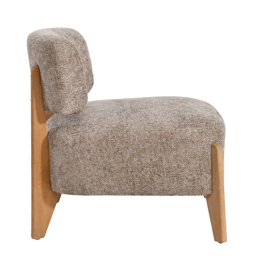 Vale taupe upholstered armchair