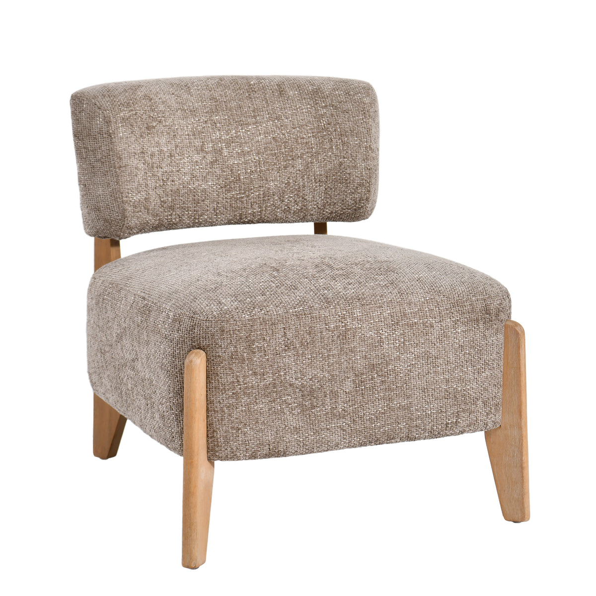 Vale taupe upholstered armchair