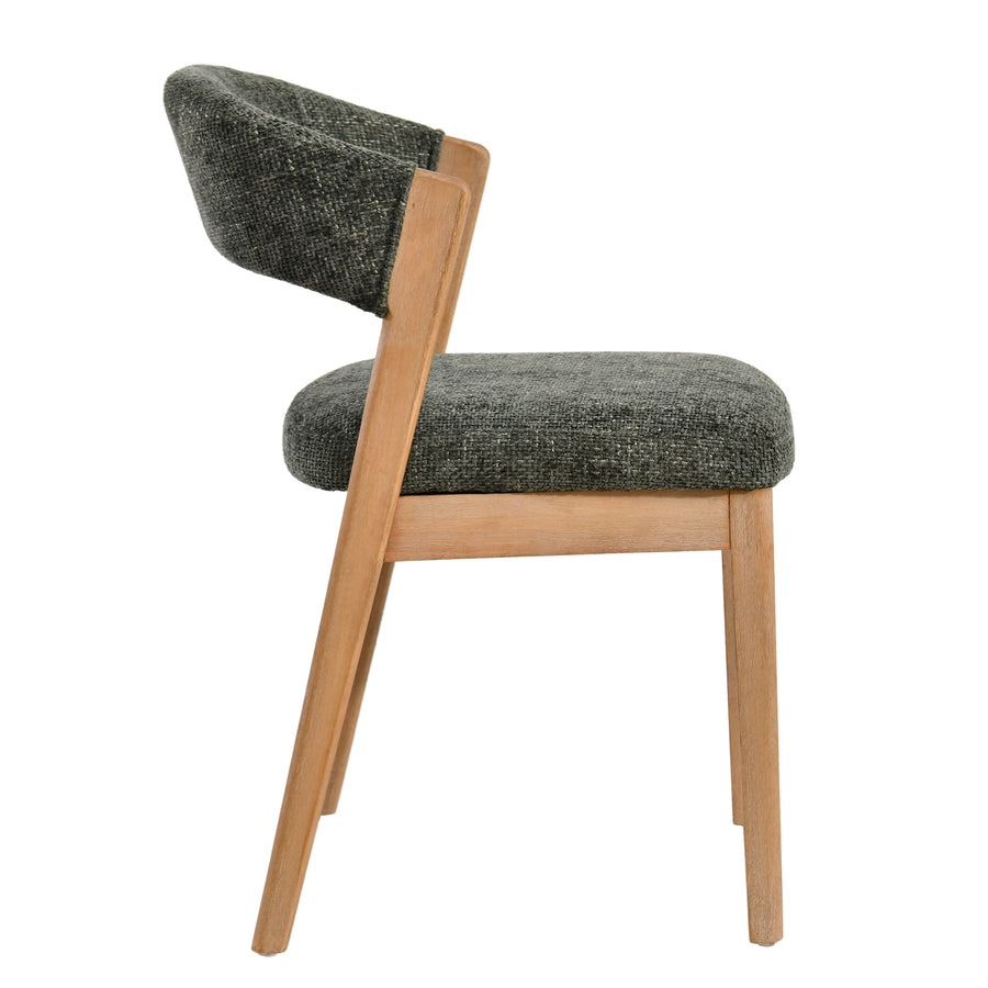 Kael green upholstered dining chair