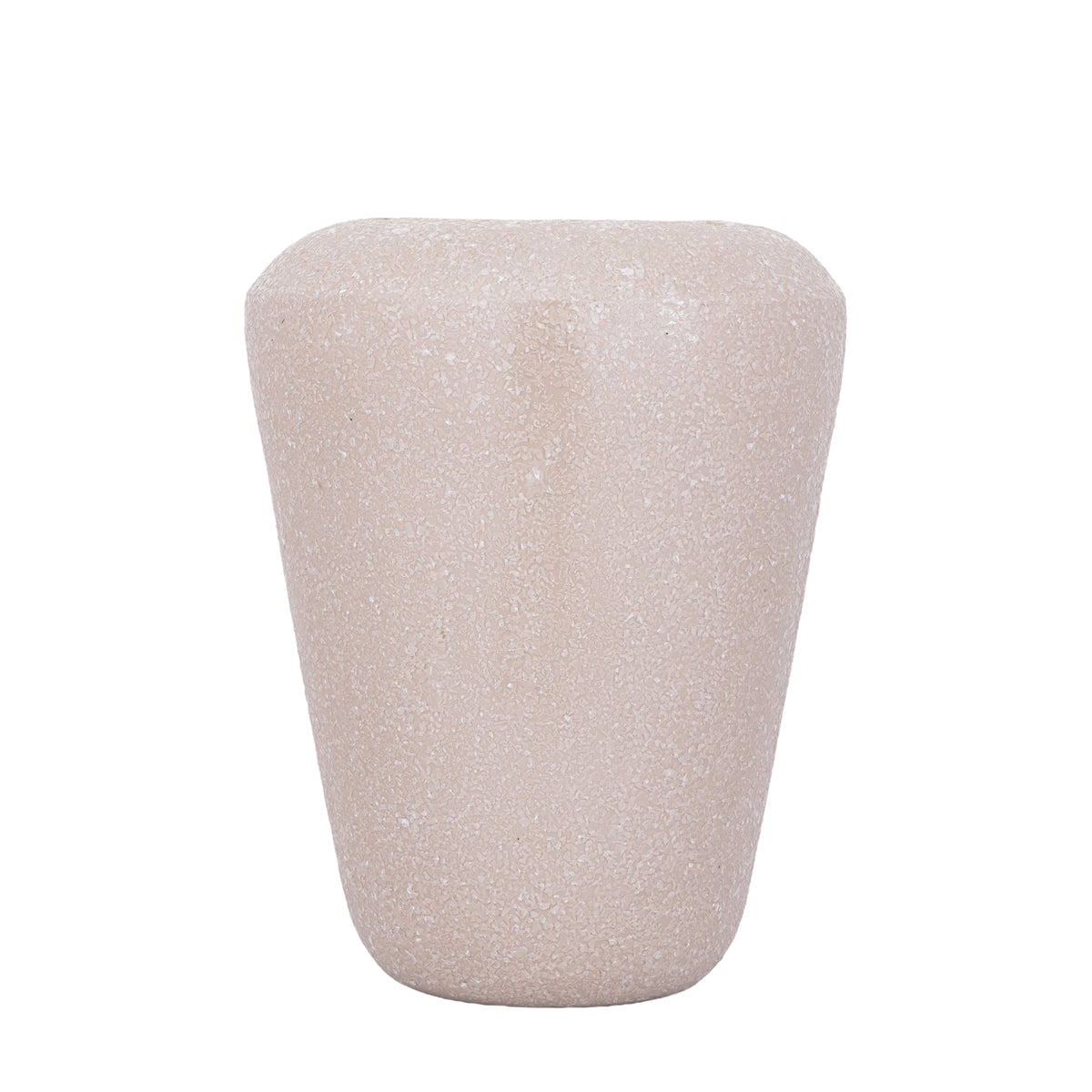 Dezia beige mosaic iron planter, medium
