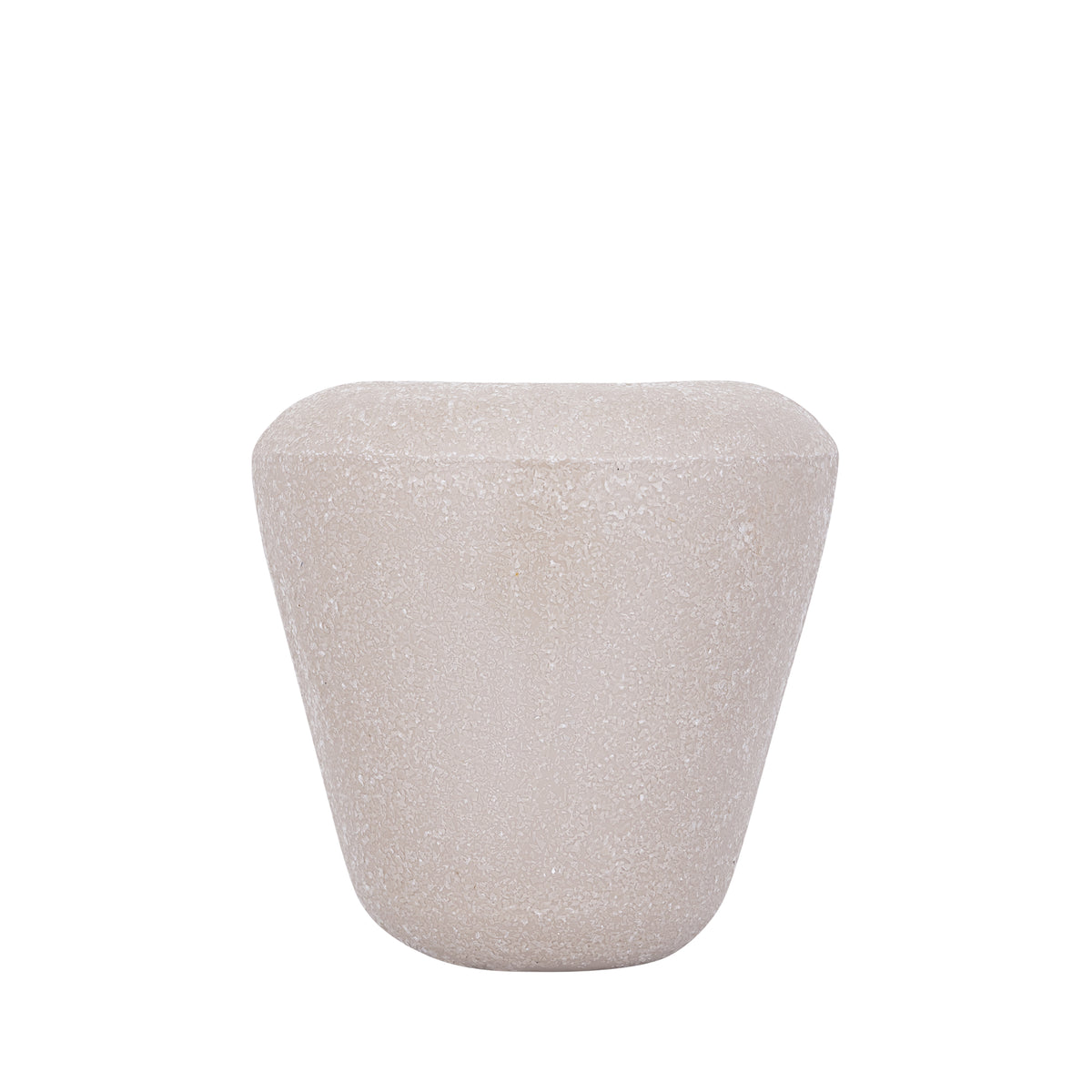 Dezia beige mosaic iron planter, small