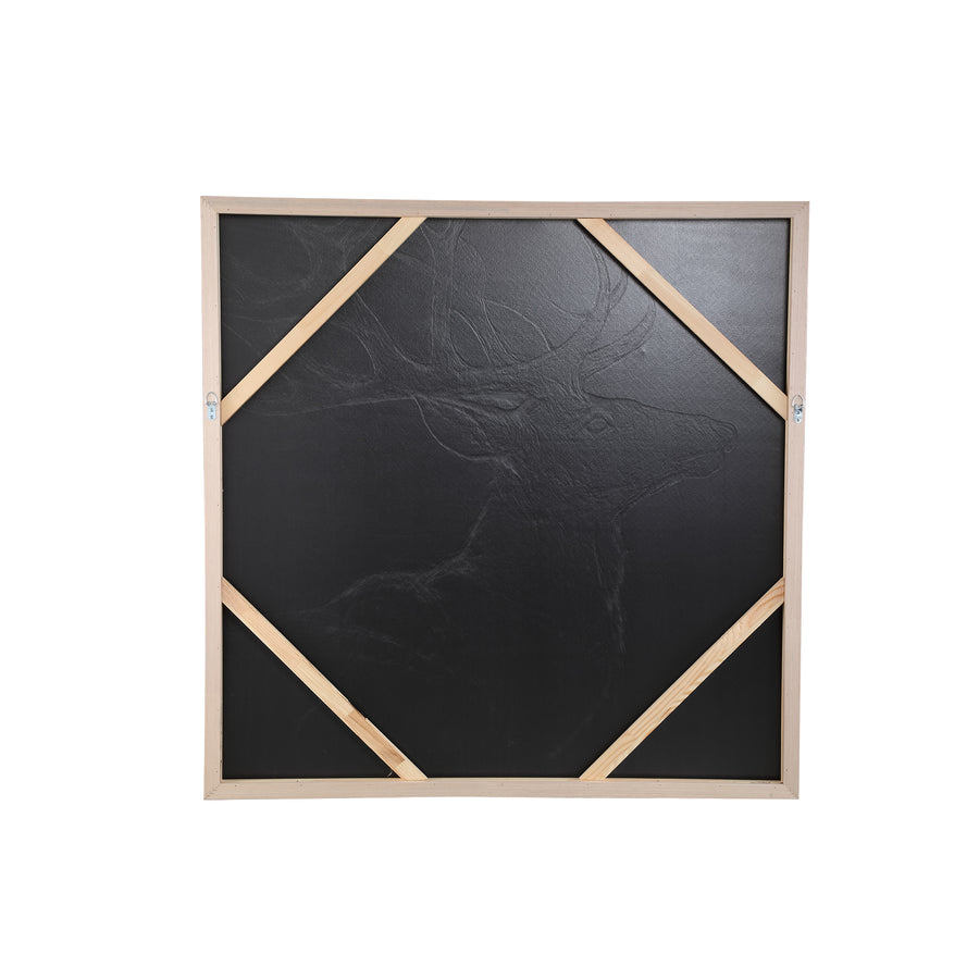 Nole dark brown framed canvas reindeer print, large