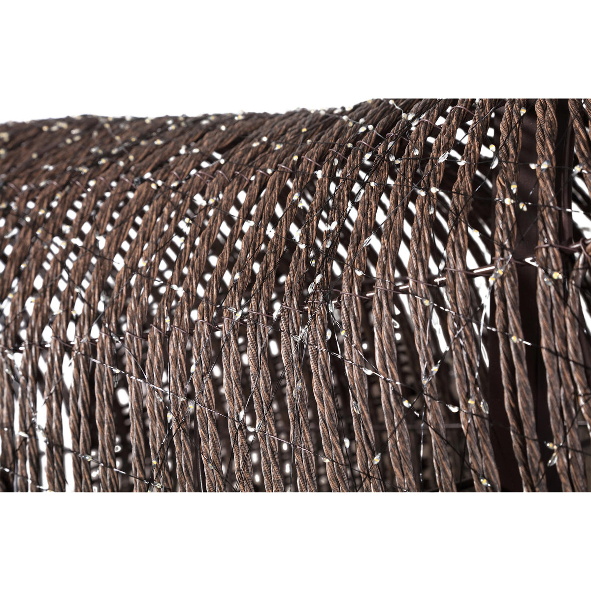 Lucis dark brown LED reindeer light sculpture, facing right, large