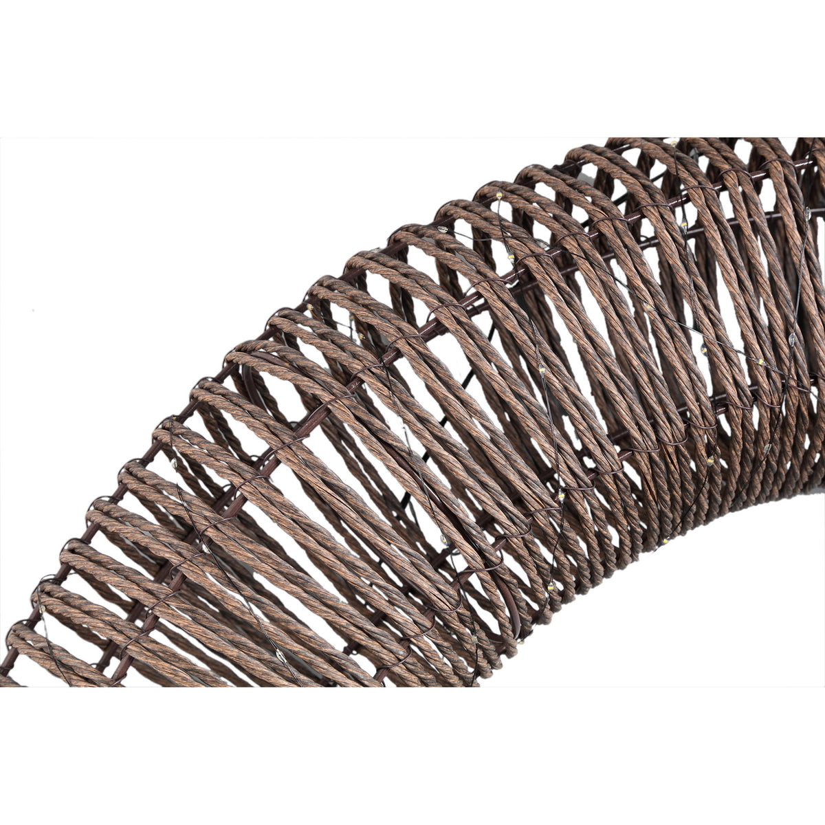 Lucis dark brown LED hanging wreath, extra extra large
