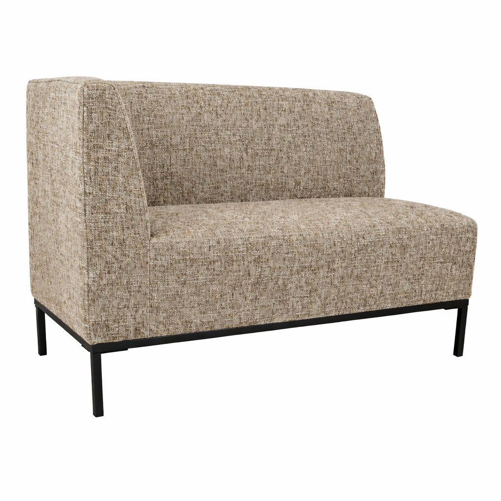 Xania brown upholstered dining bench