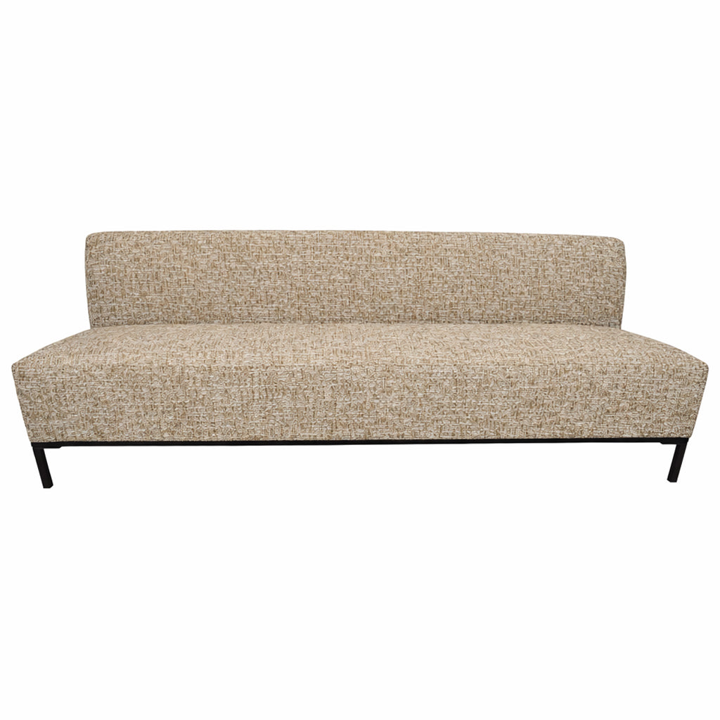 Xania brown upholstered dining bench