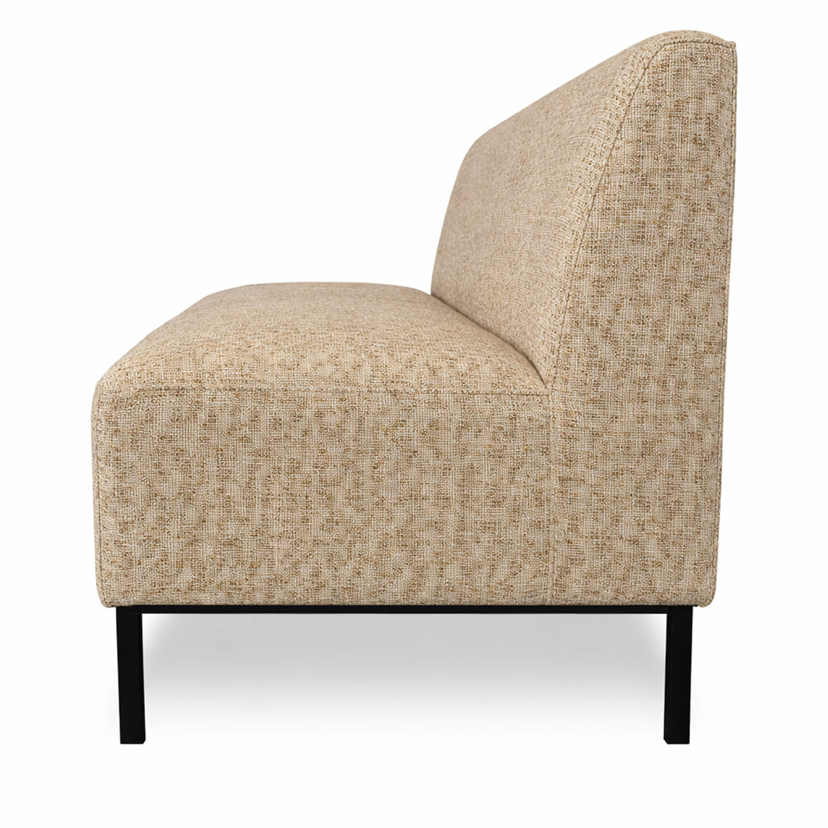 Xania brown upholstered dining bench