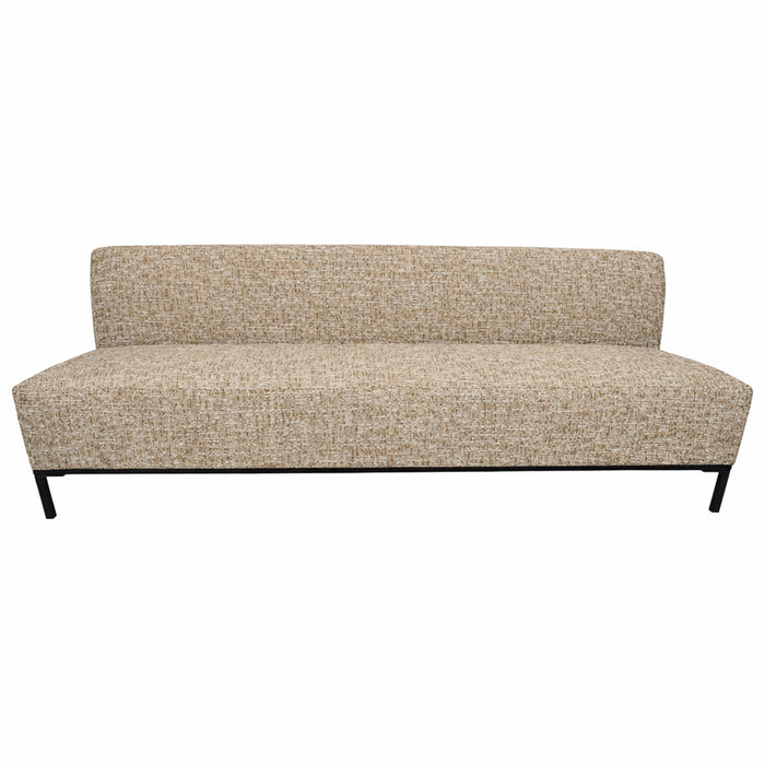 Xania brown upholstered dining bench