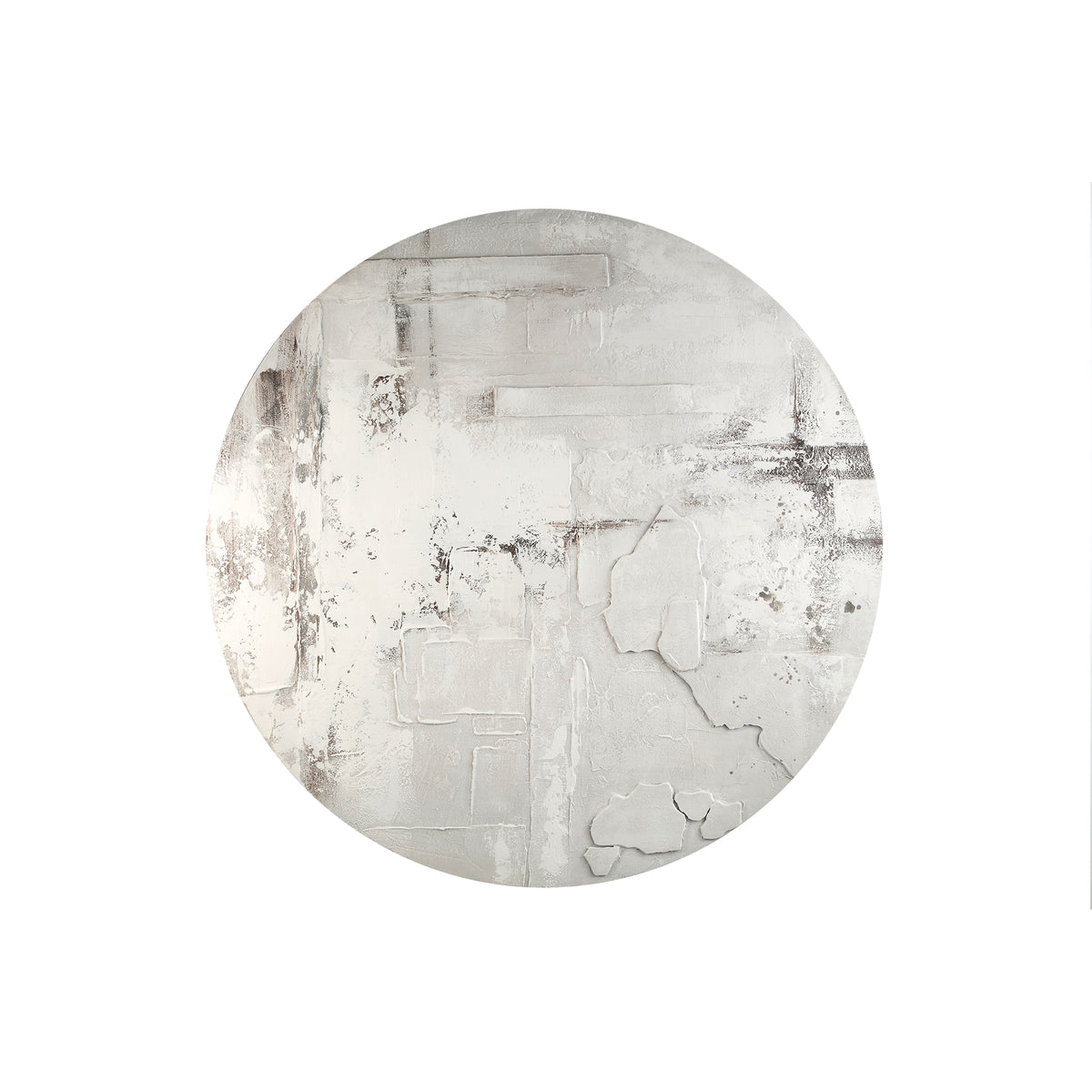 Darvel Hand-Painted Canvas Wall Panel - Cream