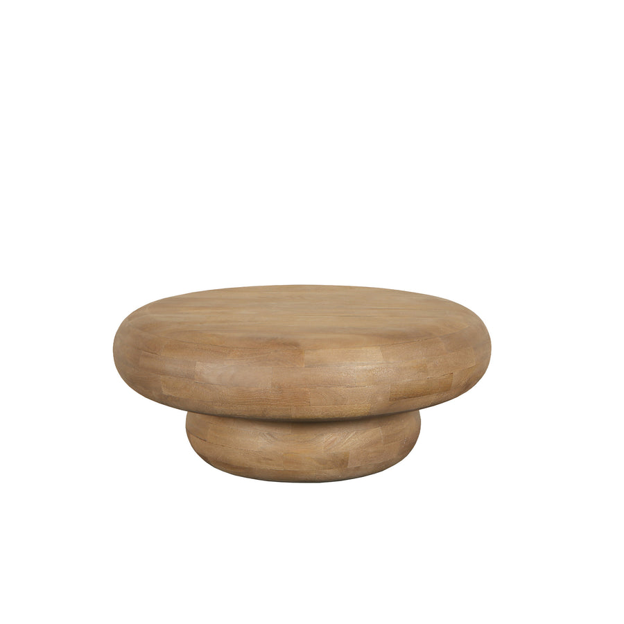 Kedan mango wood round coffee table