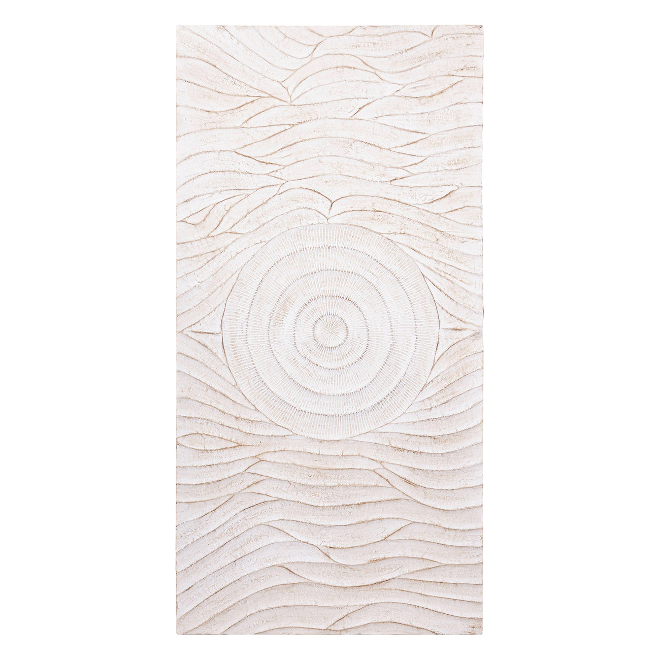 Jazel Circle Wave Wall Panel - Off White