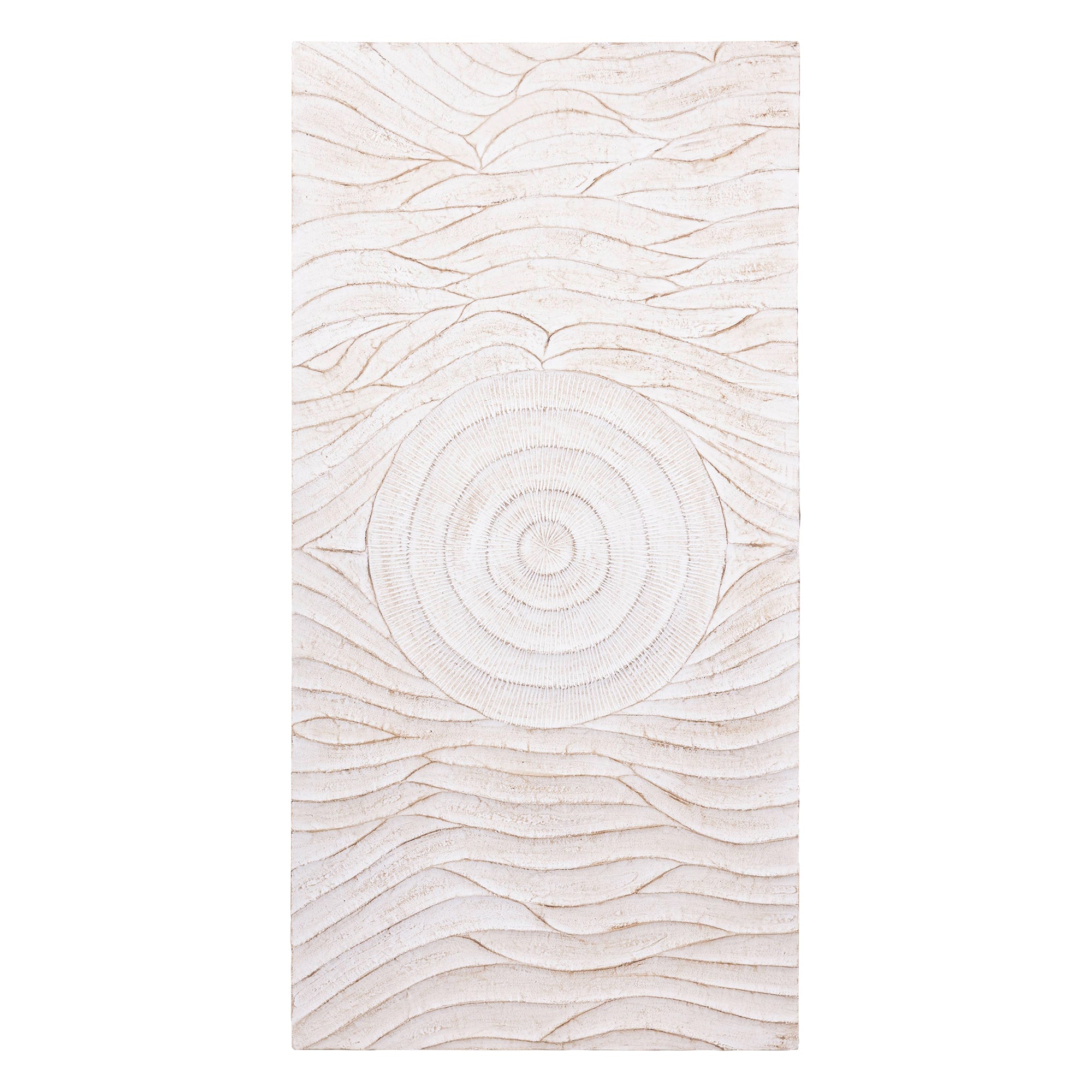 Jazel Circle Wave Wall Panel - Off White