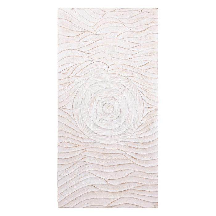 Jazel Circle Wave Wall Panel - Off White