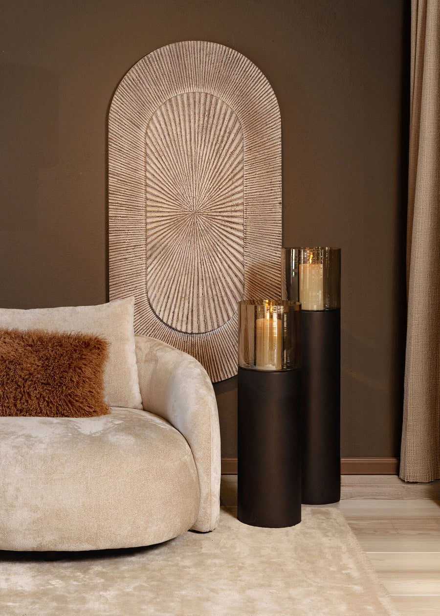 Moreno dark brown floor lantern