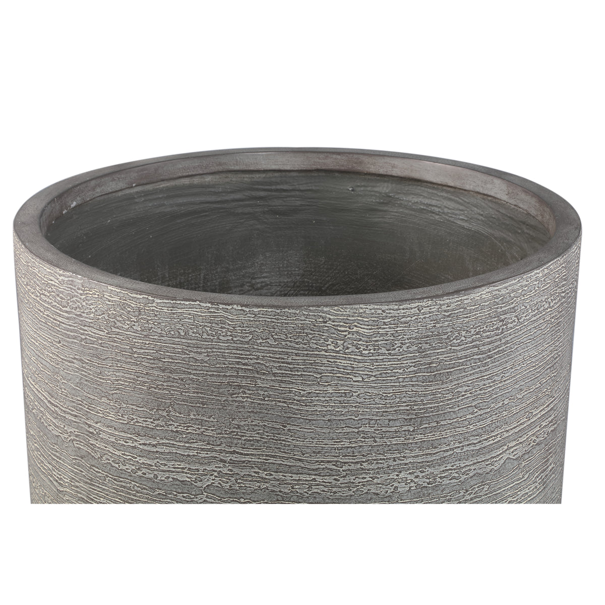 Melynn grey round planter on foot