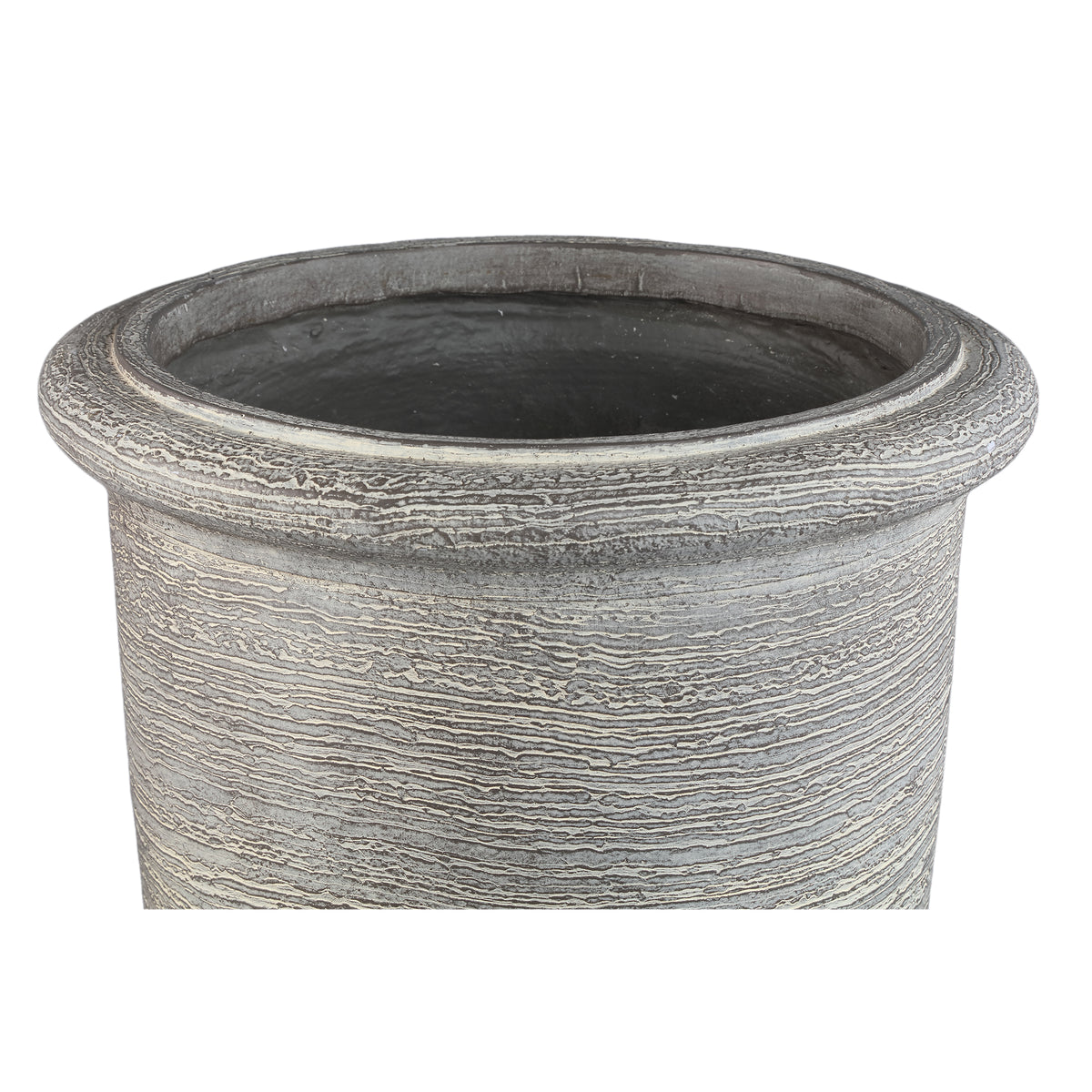 Chariah grey medici-style planter set