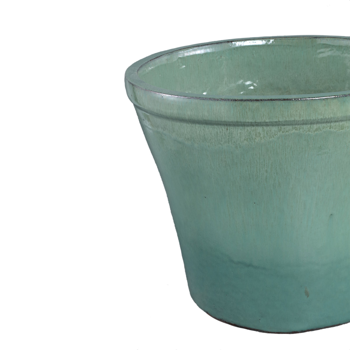 Ilona teal tapered ceramic planter set