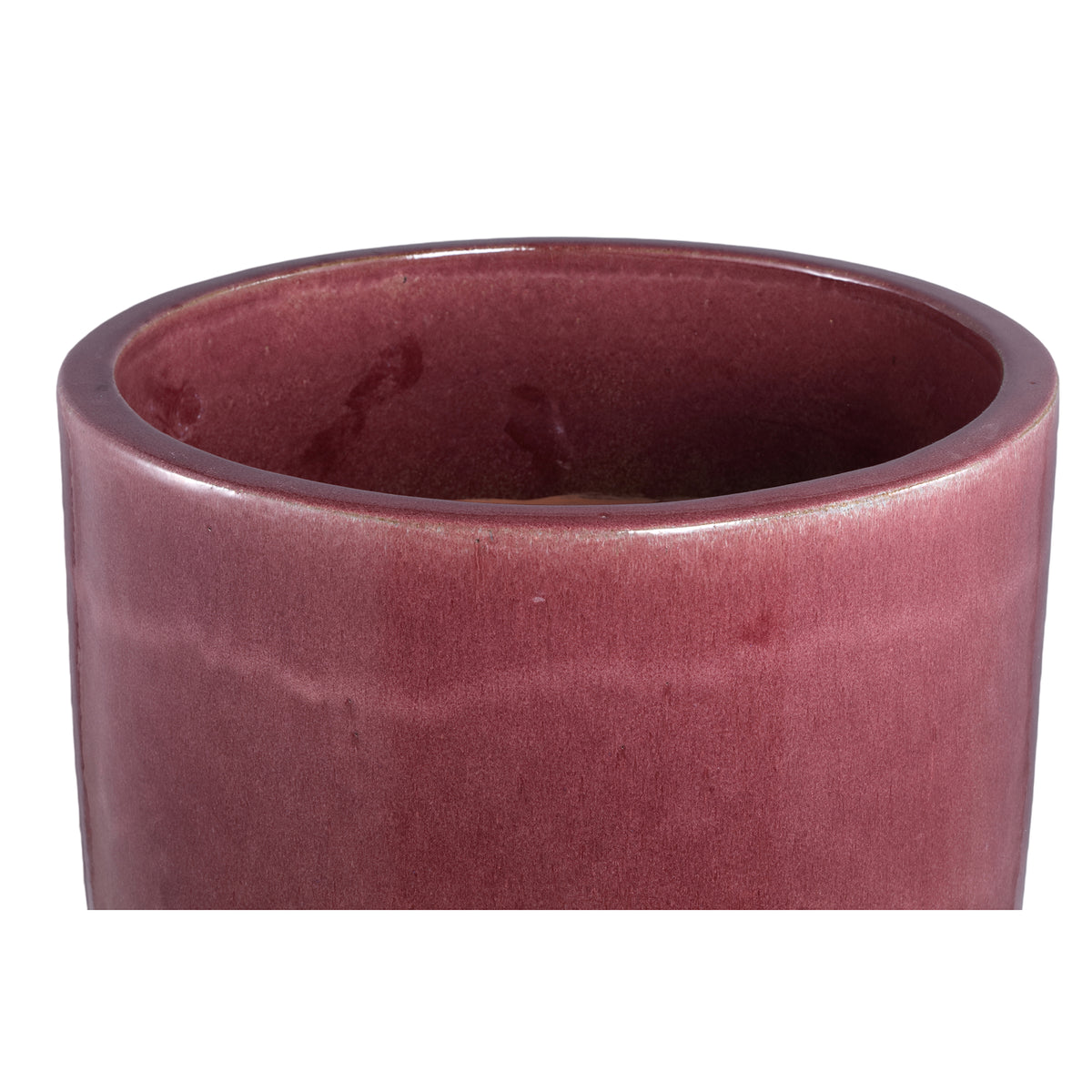 Madsen bordeaux ceramic planter, high
