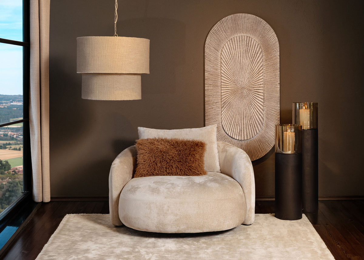 Devi taupe pendant light